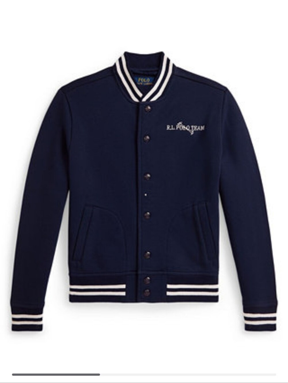 Boys Polo Ralph Lauren Navy Varsity Bomber Jacket